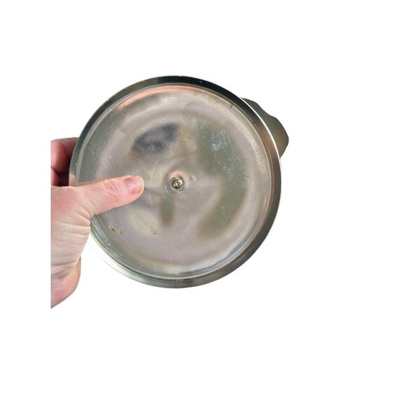 Vintage MCM Copper Brass Canister Set w Matching Salt & Pepper Korea 1970s - Picture 12 of 16